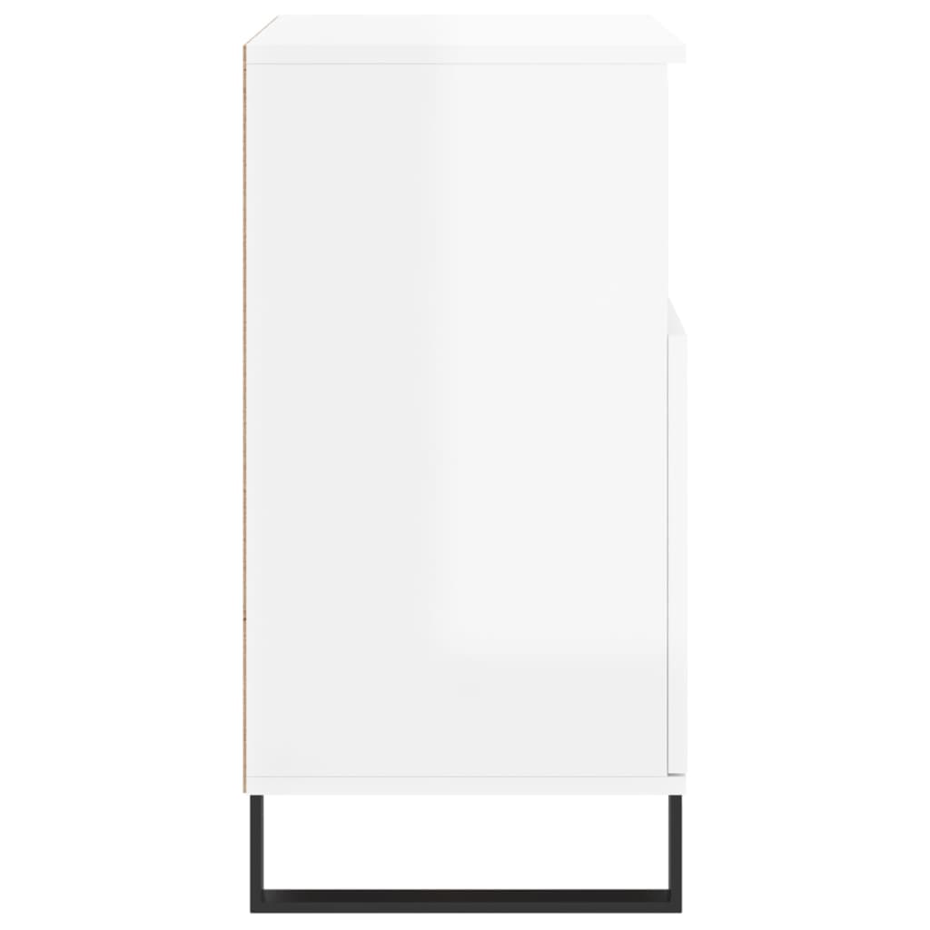 Aparadores 3 pcs derivados de madeira branco brilhante