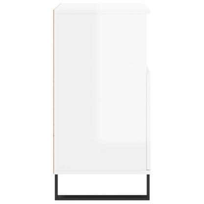 Aparadores 3 pcs derivados de madeira branco brilhante