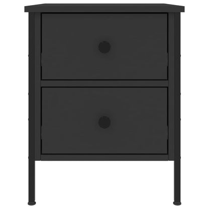 Mesas de cabeceira 2pcs 40x42x50 cm derivados de madeira preto