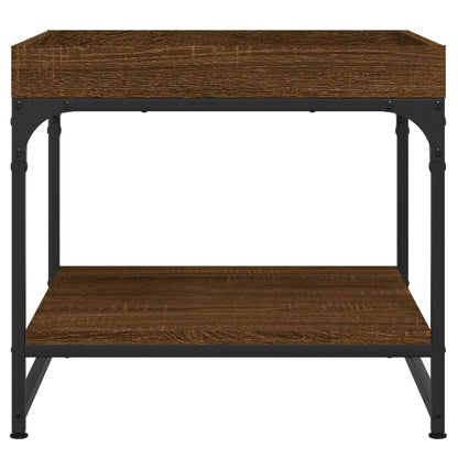 Mesa de centro 49,5x49,5x45 cm deriv. madeira carvalho castanho