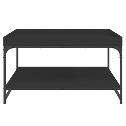 Mesa de centro 80x80x45 cm derivados de madeira/ferro preto