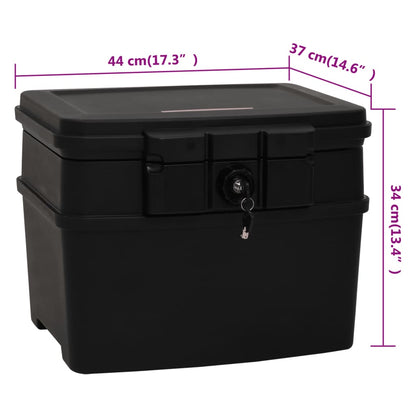 Cofre 44x37x34 cm preto