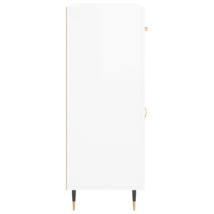 Aparador 69,5x34x90 cm madeira processada branco brilhante