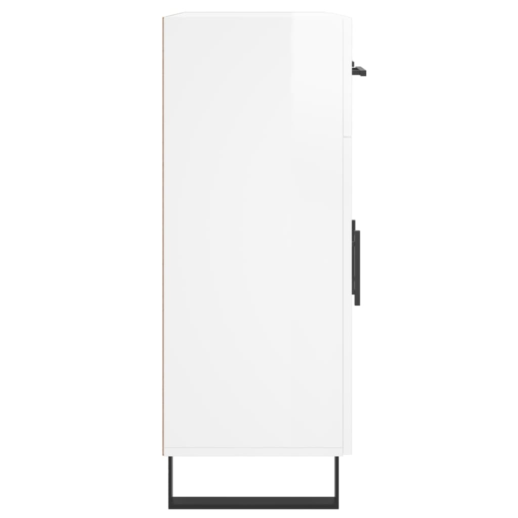 Aparador 69,5x34x90 cm madeira processada branco brilhante