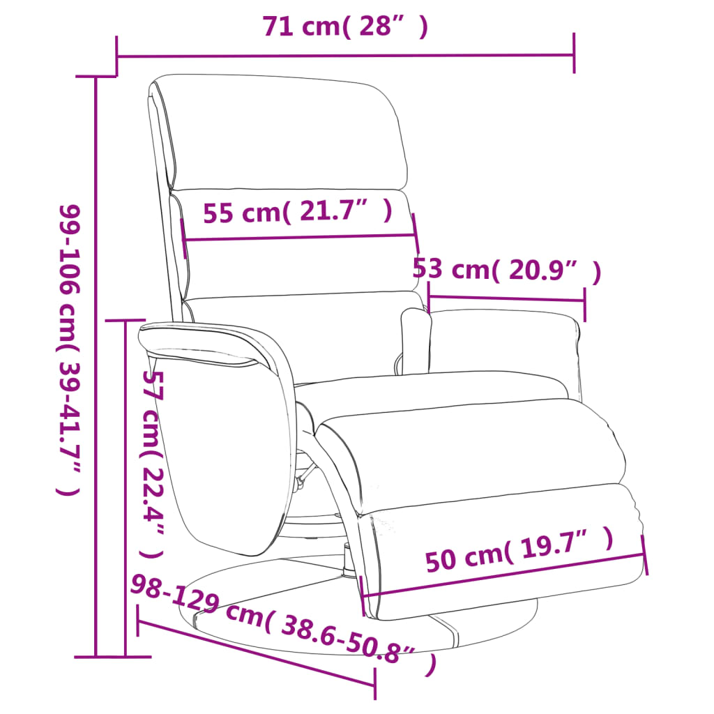 Cadeira massagens reclinável c/apoio pés couro artificial creme