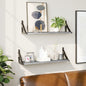Prateleiras de parede 2 pcs 60x15x15,5 cm cinzento sonoma