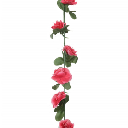 Grinaldas de flores de Natal 6 pcs 250 cm vermelho