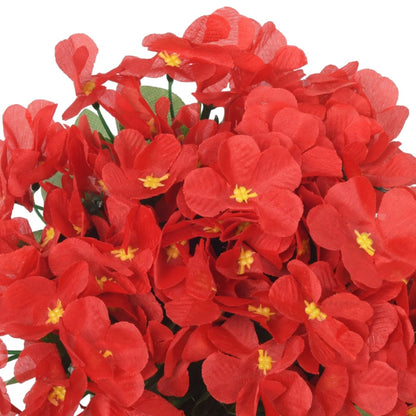 Grinaldas de flores de Natal 3 pcs 85 cm vermelho