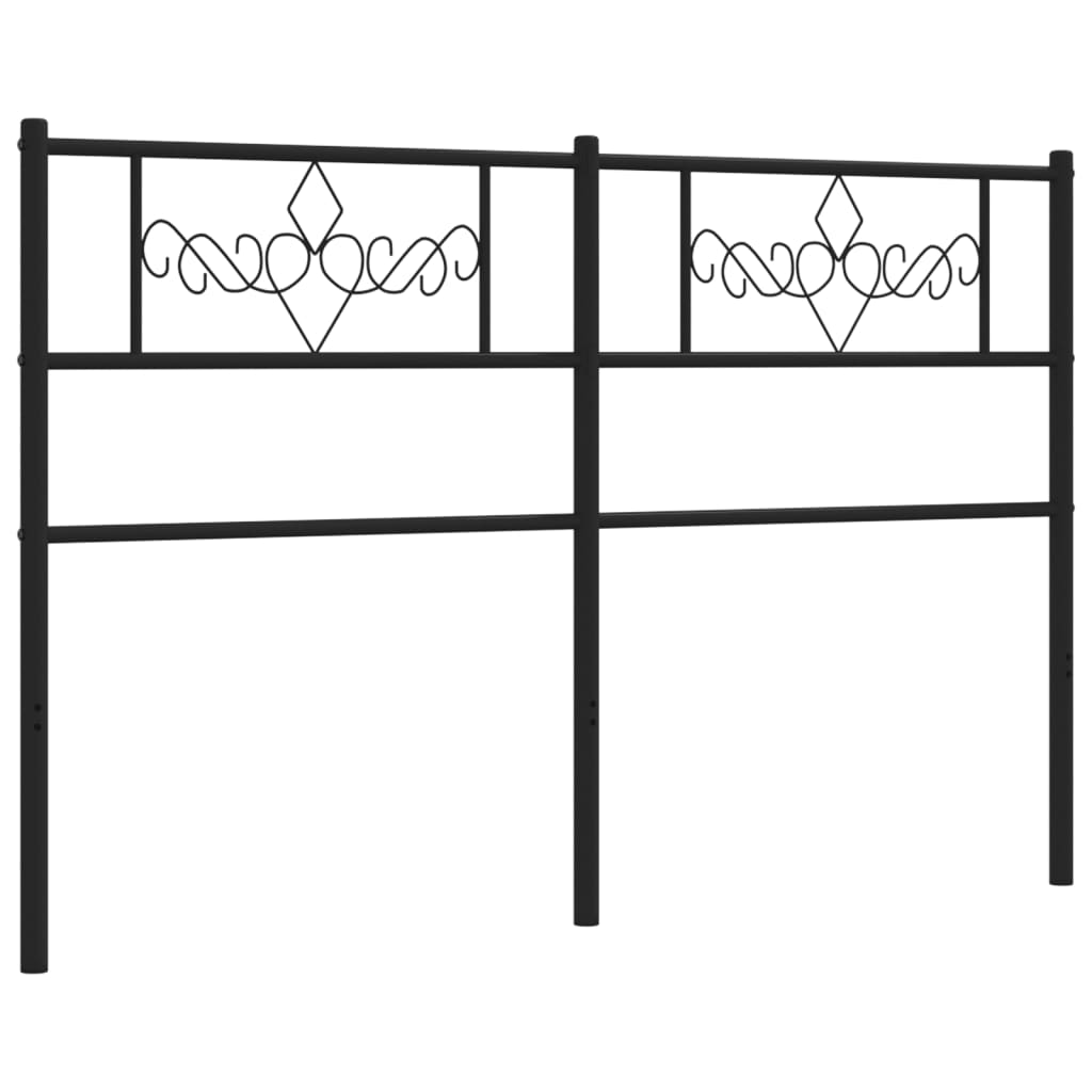Cabeceira de cama 120 cm metal preto