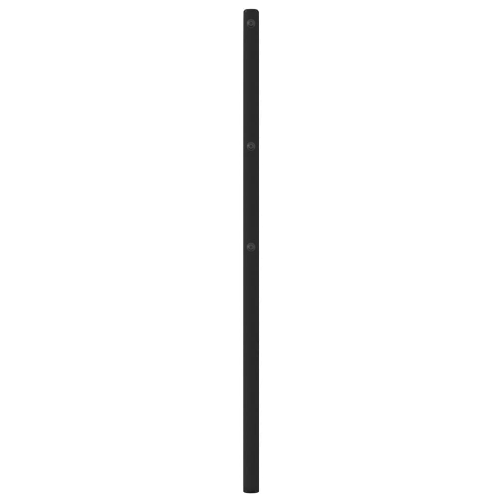 Cabeceira de cama 180 cm metal preto