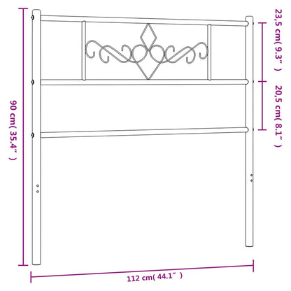Cabeceira de cama 107 cm metal branco