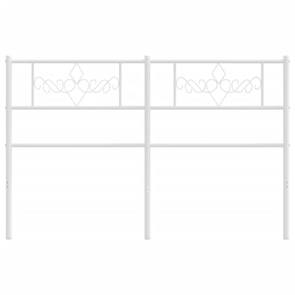 Cabeceira de cama 160 cm metal branco