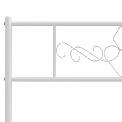Cabeceira de cama 160 cm metal branco