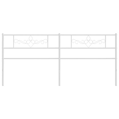 Cabeceira de cama 200 cm metal branco
