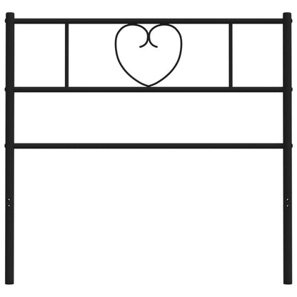 Cabeceira de cama 75 cm metal preto