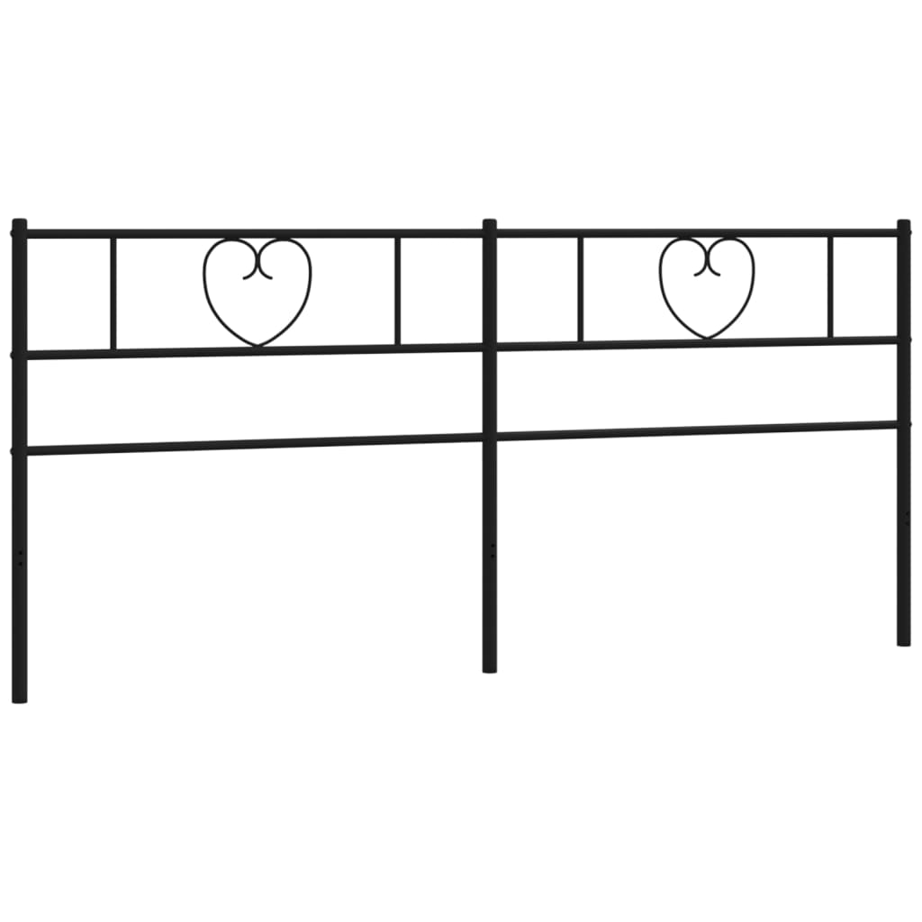 Cabeceira de cama 193 cm metal preto