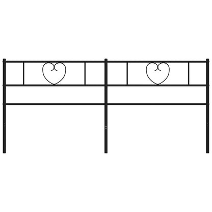 Cabeceira de cama 200 cm metal preto
