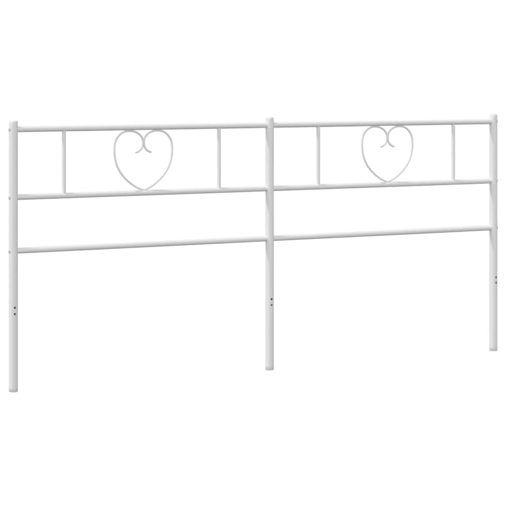 Cabeceira de cama 180 cm metal branco