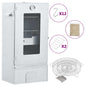 Defumador p/ churrasqueira c/ gerador fumo frio aço galvanizado
