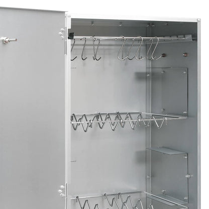 Defumador p/ churrasqueira c/ gerador fumo frio aço galvanizado