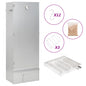 Defumador p/ churrasqueira c/ gerador fumo frio aço galvanizado