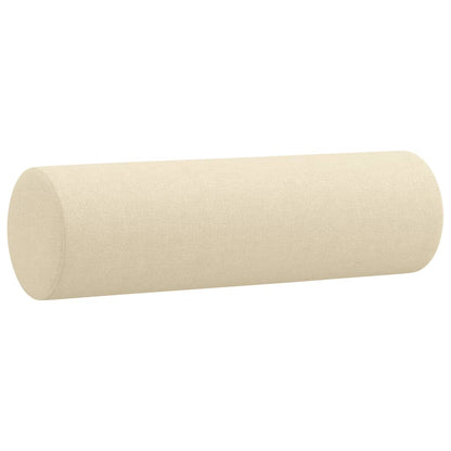 Sofá 2 lugares + almofadas decorativas 140 cm tecido cor creme
