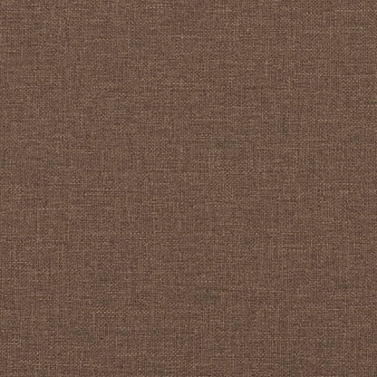 Sofá 3 lugares + almofadas decorativas 180 cm tecido castanho