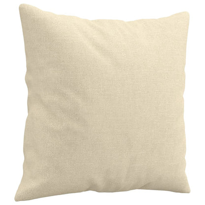 Sofá 2 lugares + almofadas decorativas 140 cm tecido cor creme