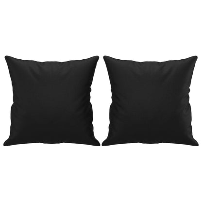 Sofá 2 lugares + almofadas decorativas 120cm couro artif. preto