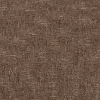 Poltrona com apoio de pé 60 cm tecido castanho