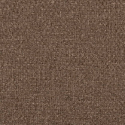 2 pcs conjunto de sofás com almofadas tecido castanho