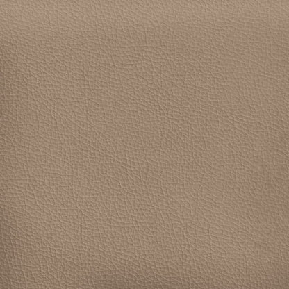 4 pcs conjunto sofás c/ almofadões couro artif. cor cappuccino