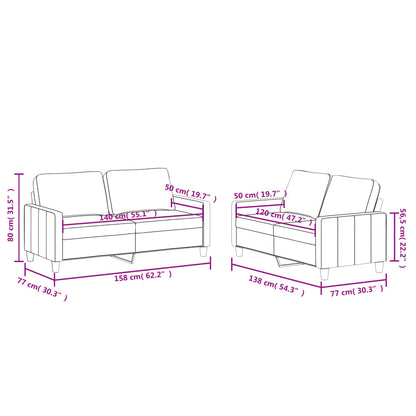 2 pcs conjunto sofás c/ almofadões couro artif. vermelho tinto