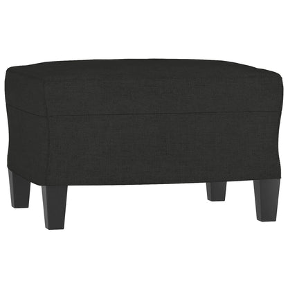 4 pcs conjunto de sofás com almofadões tecido preto