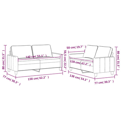 2 pcs conjunto de sofás com almofadões veludo rosa