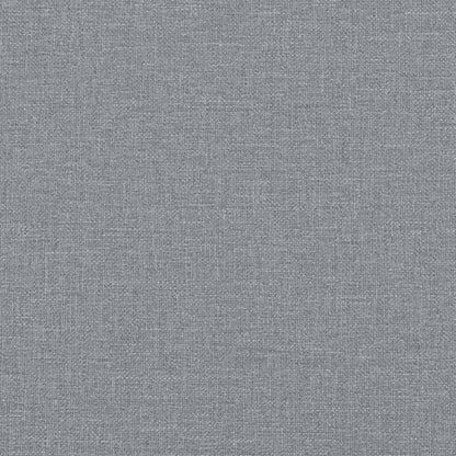 2 pcs conjunto de sofás com almofadões tecido cinzento-claro