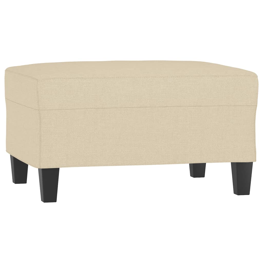 4 pcs conjunto de sofás com almofadas tecido cor creme