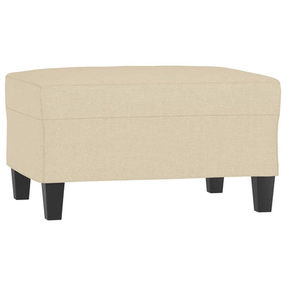 4 pcs conjunto de sofás com almofadas tecido cor creme