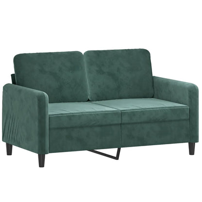 3 pcs conjunto de sofás veludo verde-escuro