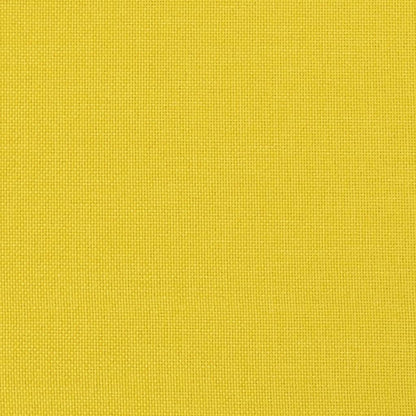4 pcs conjunto de sofás com almofadões tecido amarelo-claro