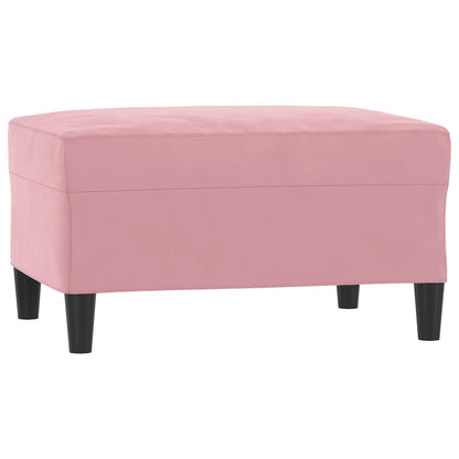 3 pcs conjunto de sofás com almofadas veludo rosa
