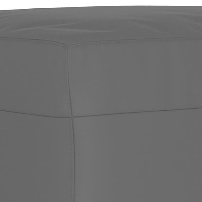 4 pcs conj. sofás c/ almofadões tecido microfibra cinza-escuro