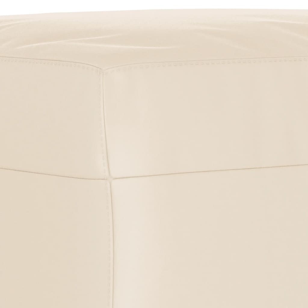 3 pcs conj. sofás c/ almofadões tecido de microfibra bege