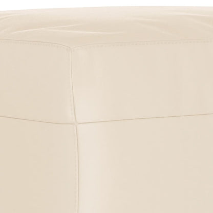 3 pcs conj. sofás c/ almofadões tecido de microfibra bege