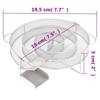 Gerador de fumo frio redondo 19,5 cm aço inoxidável