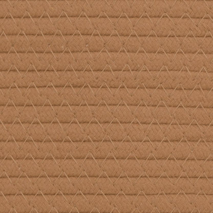 Cestos de arrumação 2 pcs Ø24x18 cm algodão castanho e branco