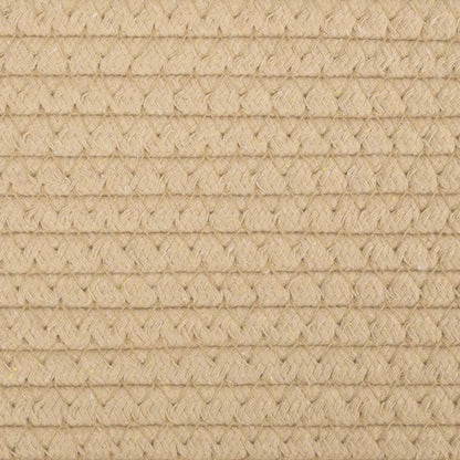 Cestos de arrumação 2 pcs Ø28x28 cm algodão bege e branco