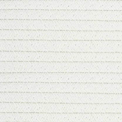 Cesto de arrumação Ø38x36 cm algodão branco