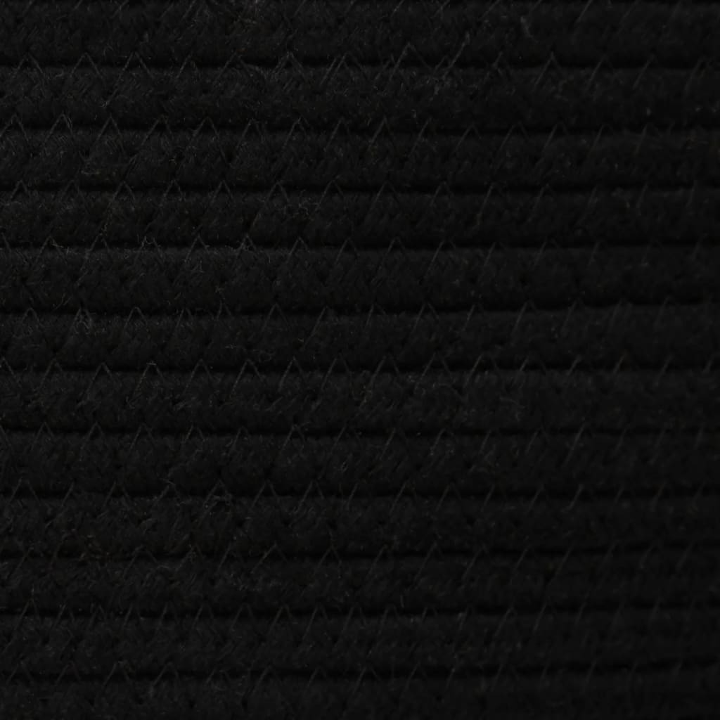 Cestos de arrumação 2 pcs algodão branco e preto