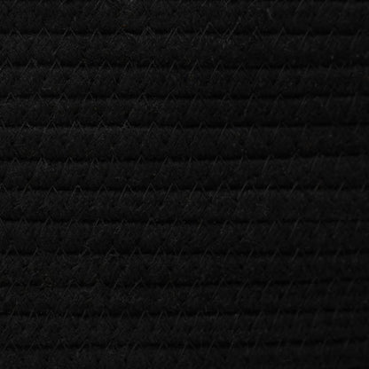 Cesto de arrumação Ø49x65 cm algodão preto e branco